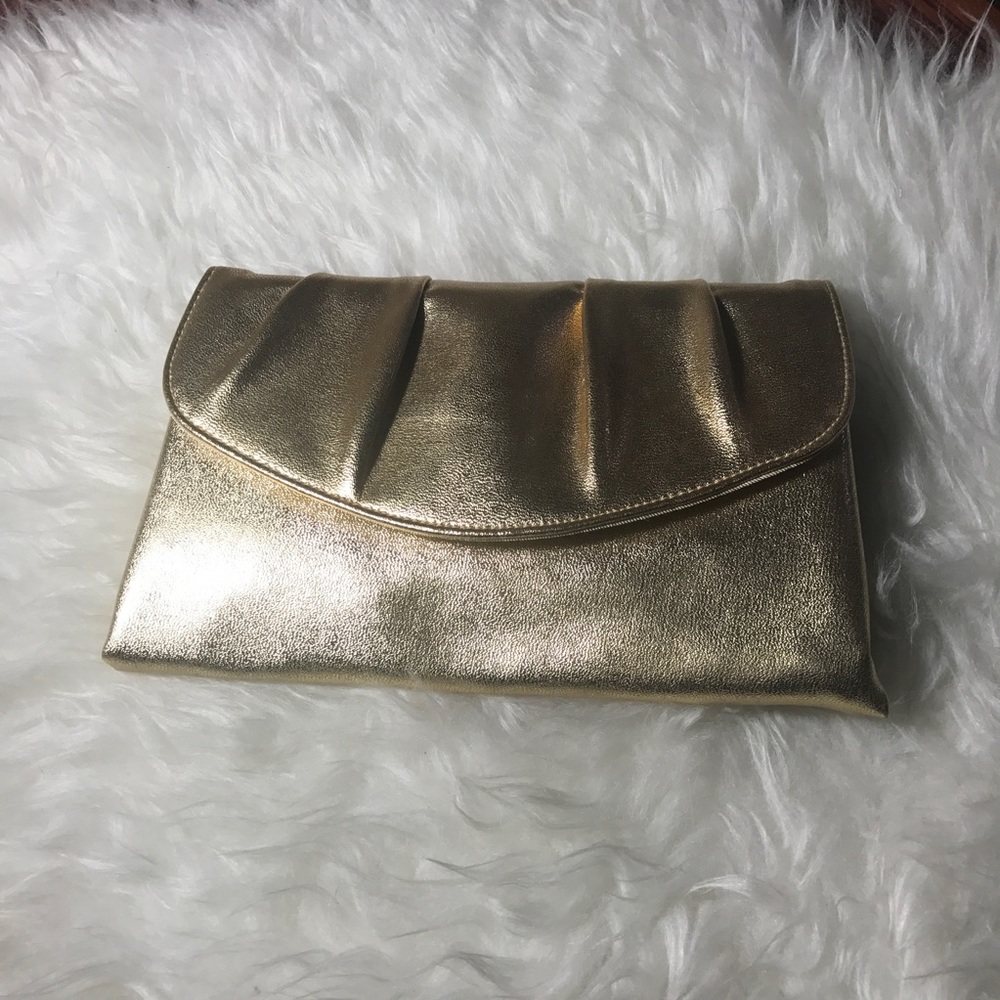 Plain Gold clutch